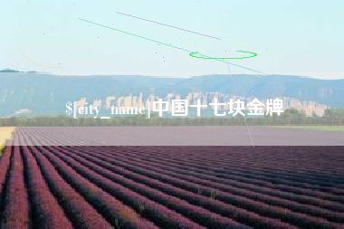 安阳中国十七块金牌