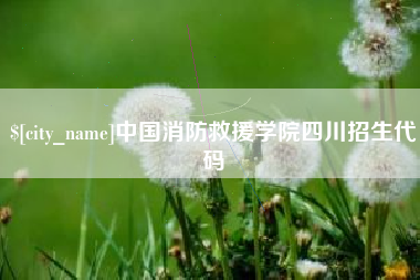 安阳中国消防救援学院四川招生代码