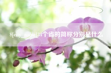 安阳34个省的简称分别是什么
