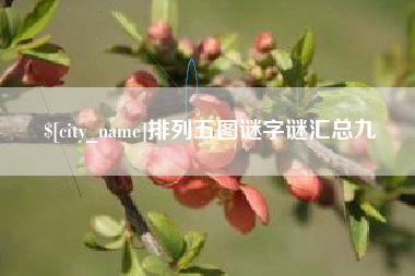 安阳排列五图谜字谜汇总九