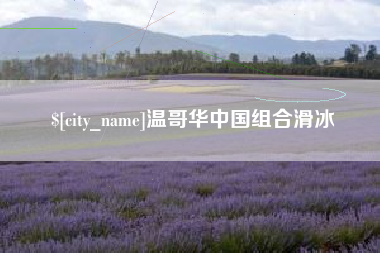 安阳温哥华中国组合滑冰