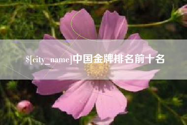 安阳中国金牌排名前十名