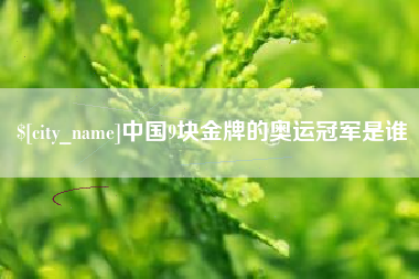 安阳中国9块金牌的奥运冠军是谁