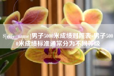 安阳男子5000米成绩对照表-男子5000米成绩标准通常分为不同等级