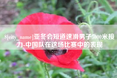 安阳亚冬会短道速滑男子5000米接力-中国队在这场比赛中的表现