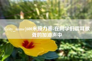 安阳600米接力赛-在同学们震耳欲聋的加油声中