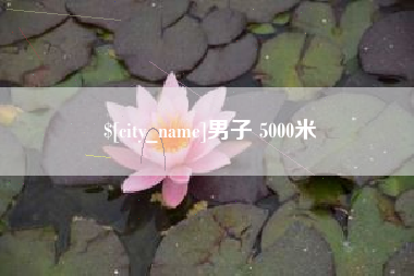 安阳男子 5000米