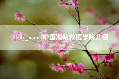 安阳中国消防救援学院介绍