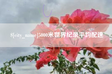 安阳5000米世界纪录平均配速