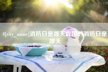 安阳消防日是哪天我国的消防日是哪天