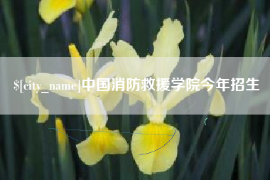 安阳中国消防救援学院今年招生