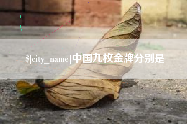 安阳中国九枚金牌分别是