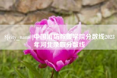 安阳中国消防救援学院分数线2023年河北录取分数线