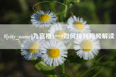 安阳九宫格1一9如何排列视频解读