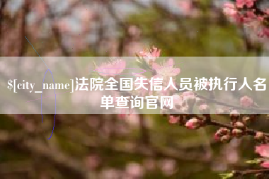 安阳法院全国失信人员被执行人名单查询官网