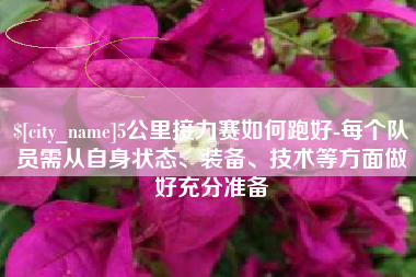 安阳5公里接力赛如何跑好-每个队员需从自身状态、装备、技术等方面做好充分准备