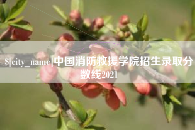 安阳中国消防救援学院招生录取分数线2021