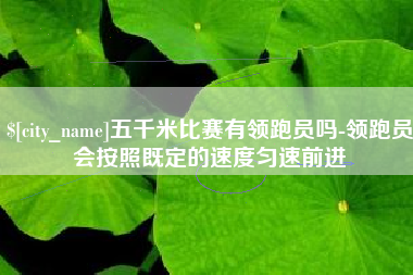 安阳五千米比赛有领跑员吗-领跑员会按照既定的速度匀速前进
