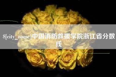 安阳中国消防救援学院浙江省分数线