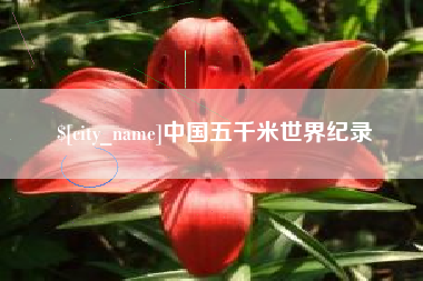 安阳中国五千米世界纪录