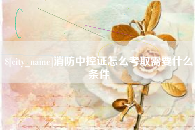 安阳消防中控证怎么考取需要什么条件
