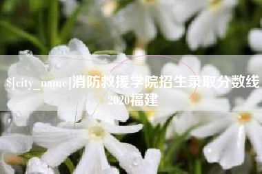 安阳消防救援学院招生录取分数线2020福建