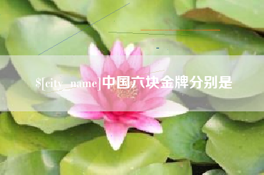 安阳中国六块金牌分别是